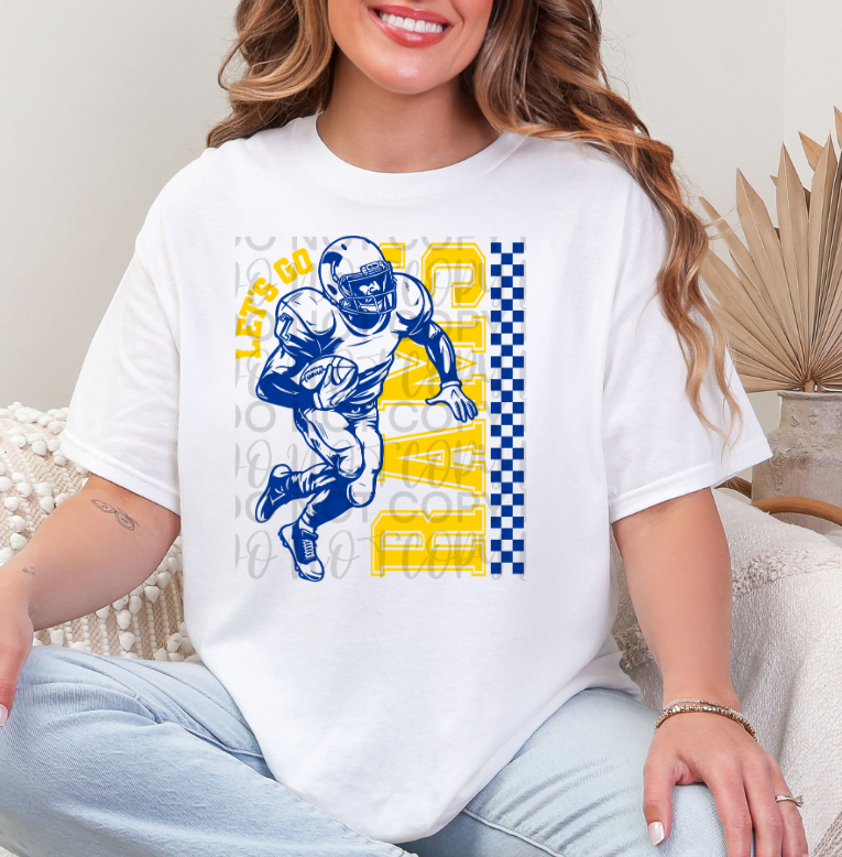 Vintage Rams Football DTF