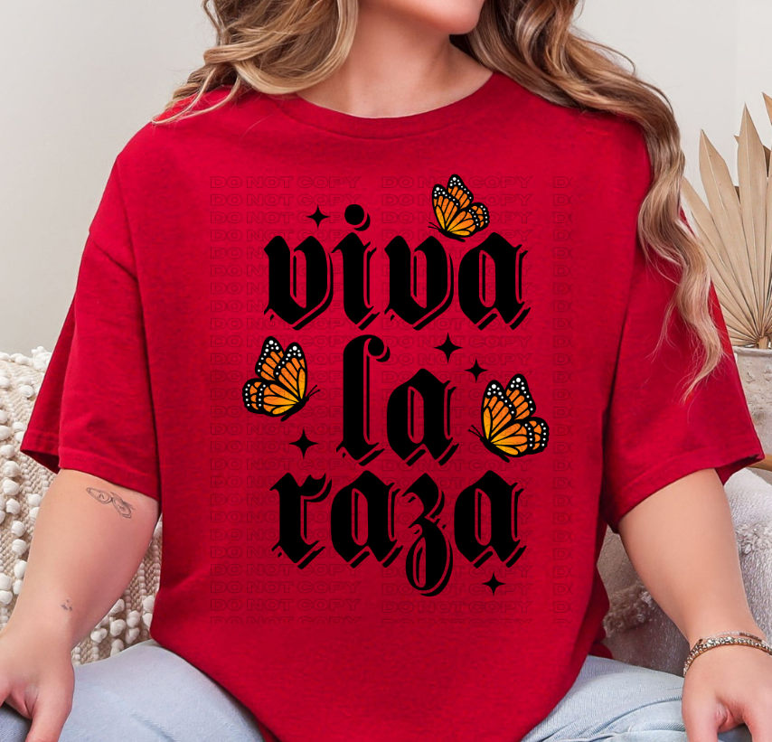 Viva La Raza - Black DTF