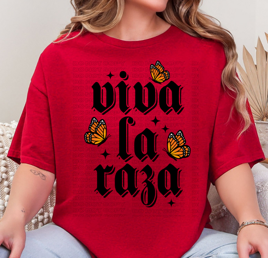 Viva La Raza - Black DTF
