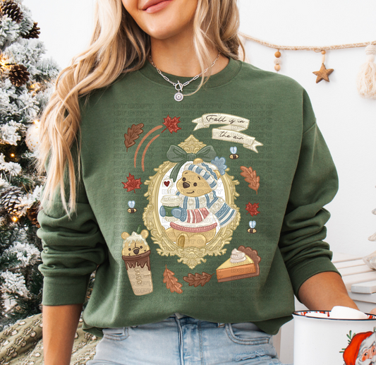 Winter Fall Bear DTF
