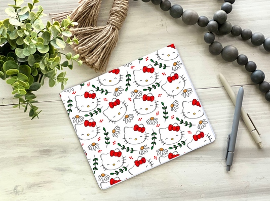 Red Bows & Daisies Mouse Pad