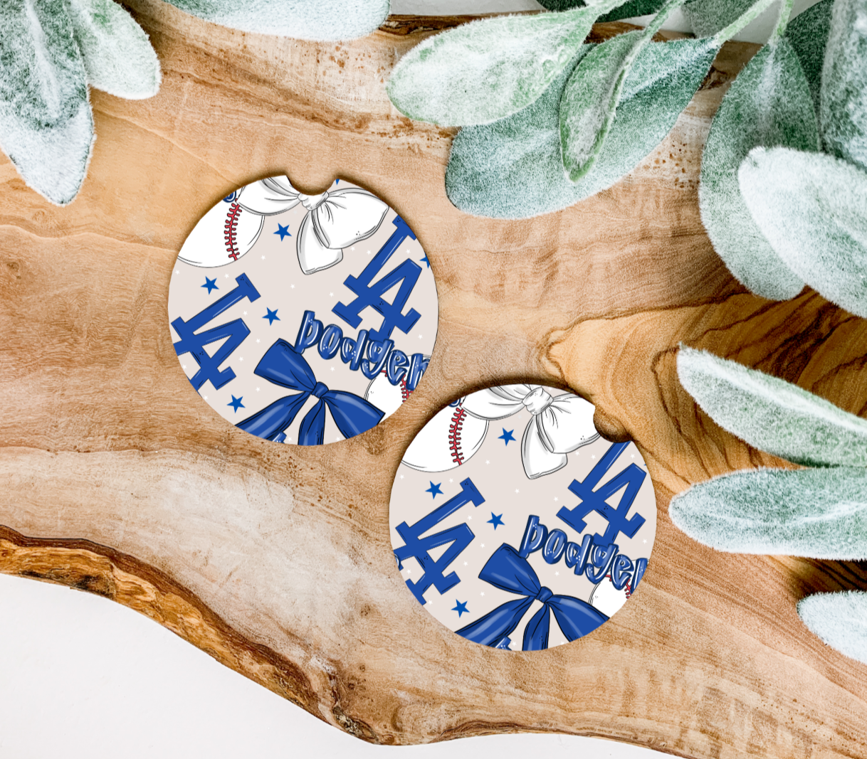 Coquette Blue L_A_ Car Coasters