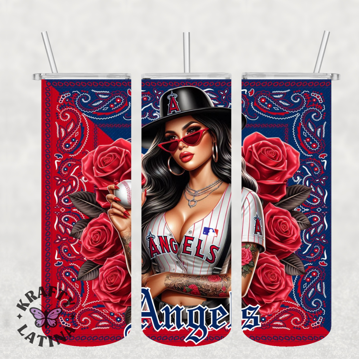 Chicana Baseball Tumbler (Choose Your Team)