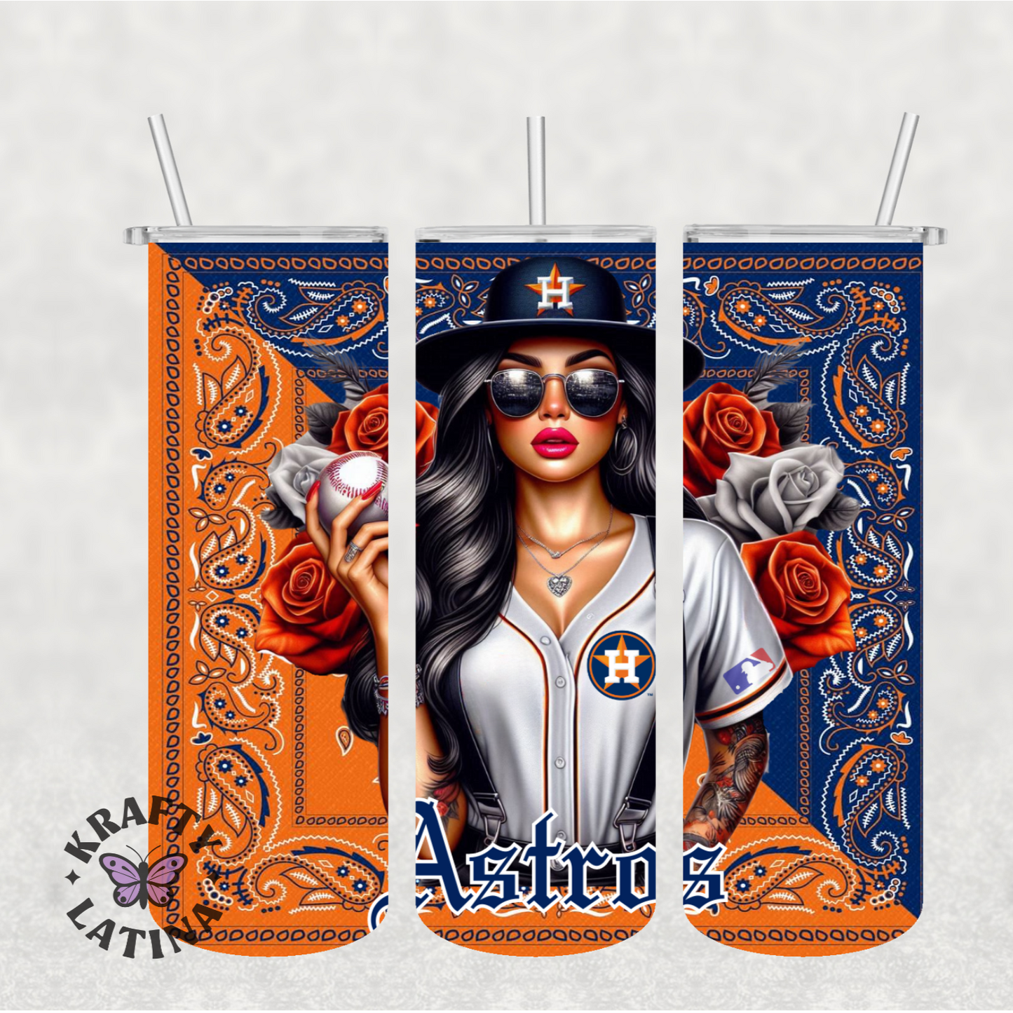Chicana Baseball Tumbler (Choose Your Team)
