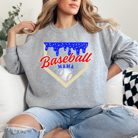 Baseball Mom Blue Drip