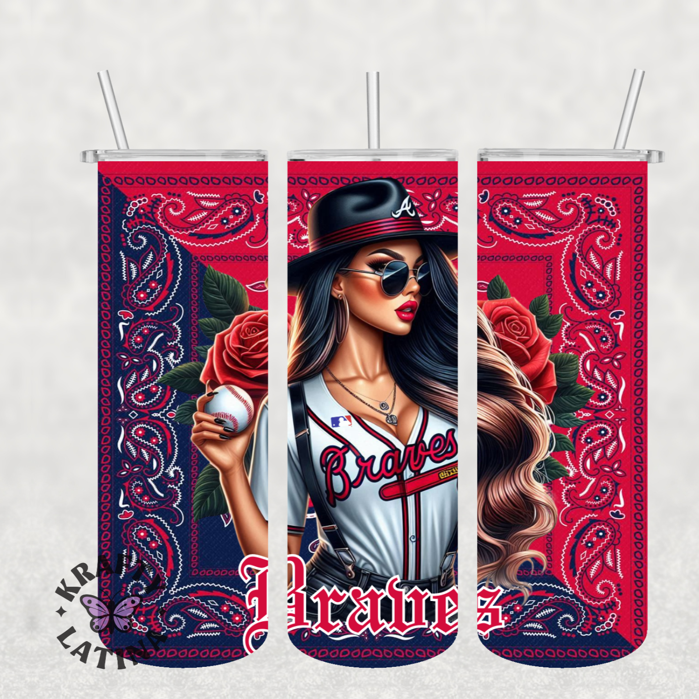 Chicana Baseball Tumbler (Choose Your Team)