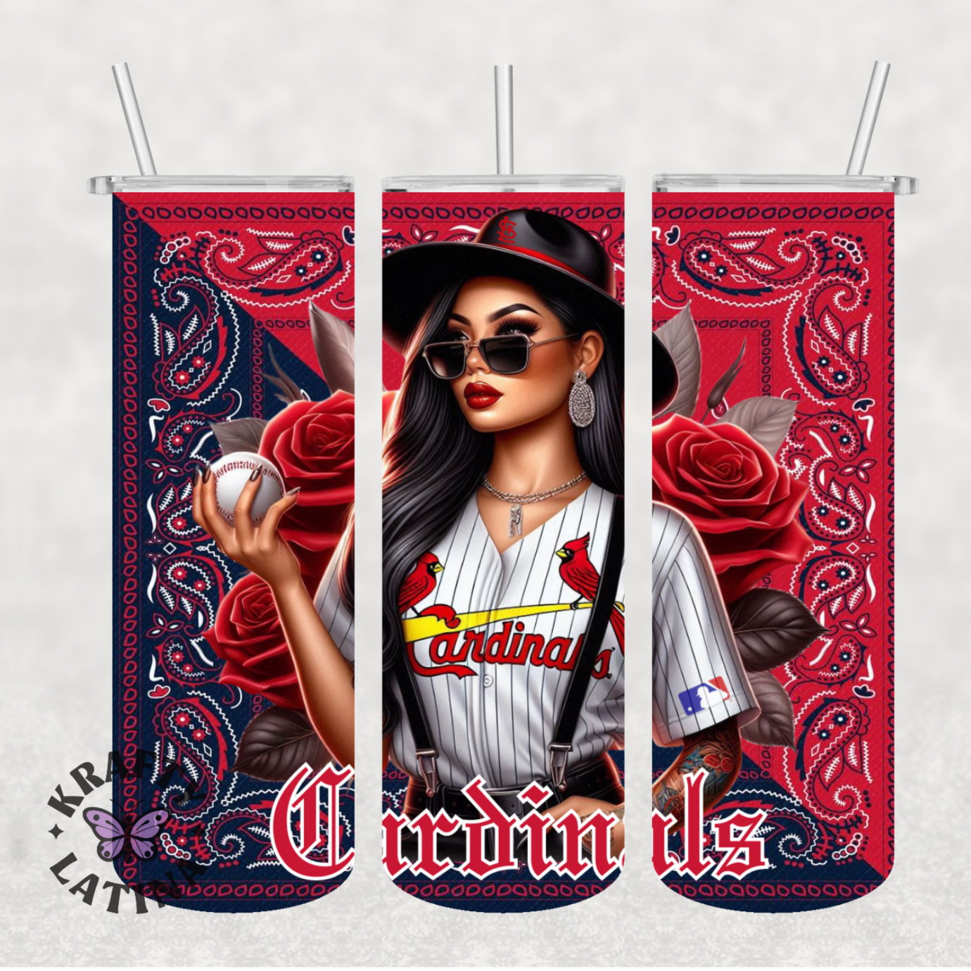 Chicana Baseball Tumbler (Choose Your Team)