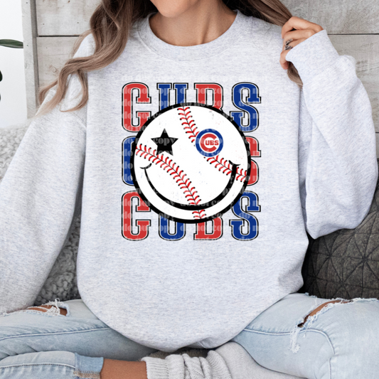CHI Baseball Face DTF