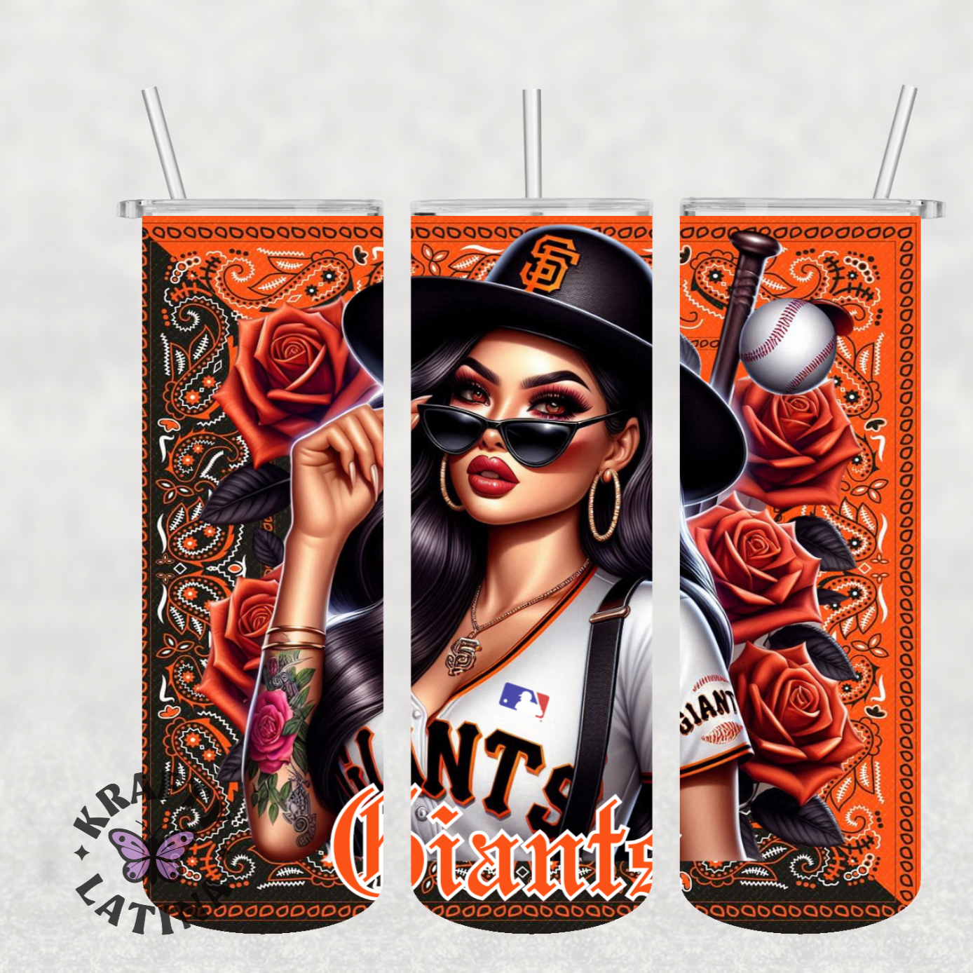 Chicana Baseball Tumbler (Choose Your Team)