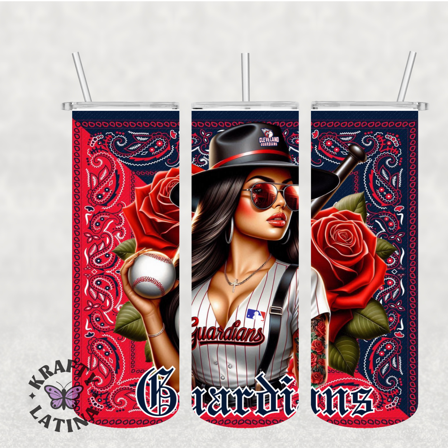 Chicana Baseball Tumbler (Choose Your Team)
