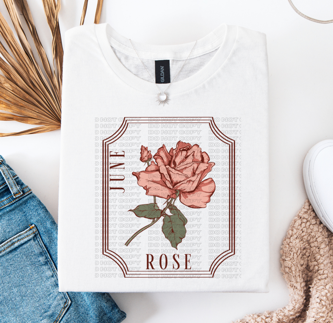 June Birth Flower DTF