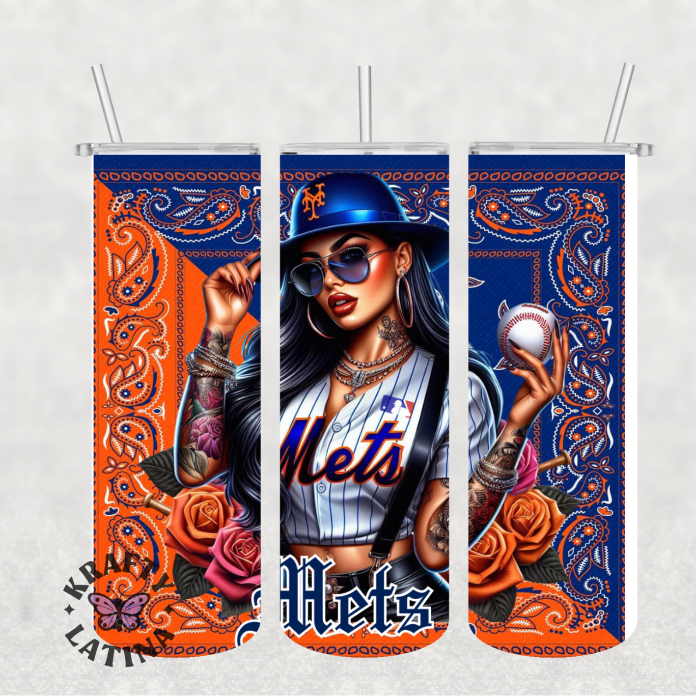 Chicana Baseball Tumbler (Choose Your Team)