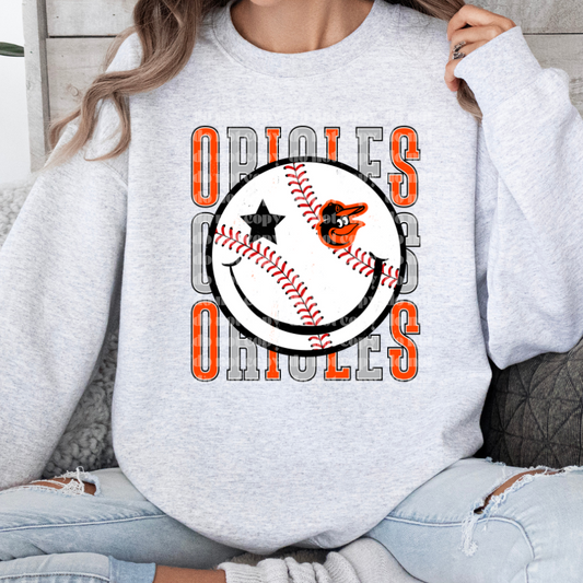 BAL Baseball Face DTF