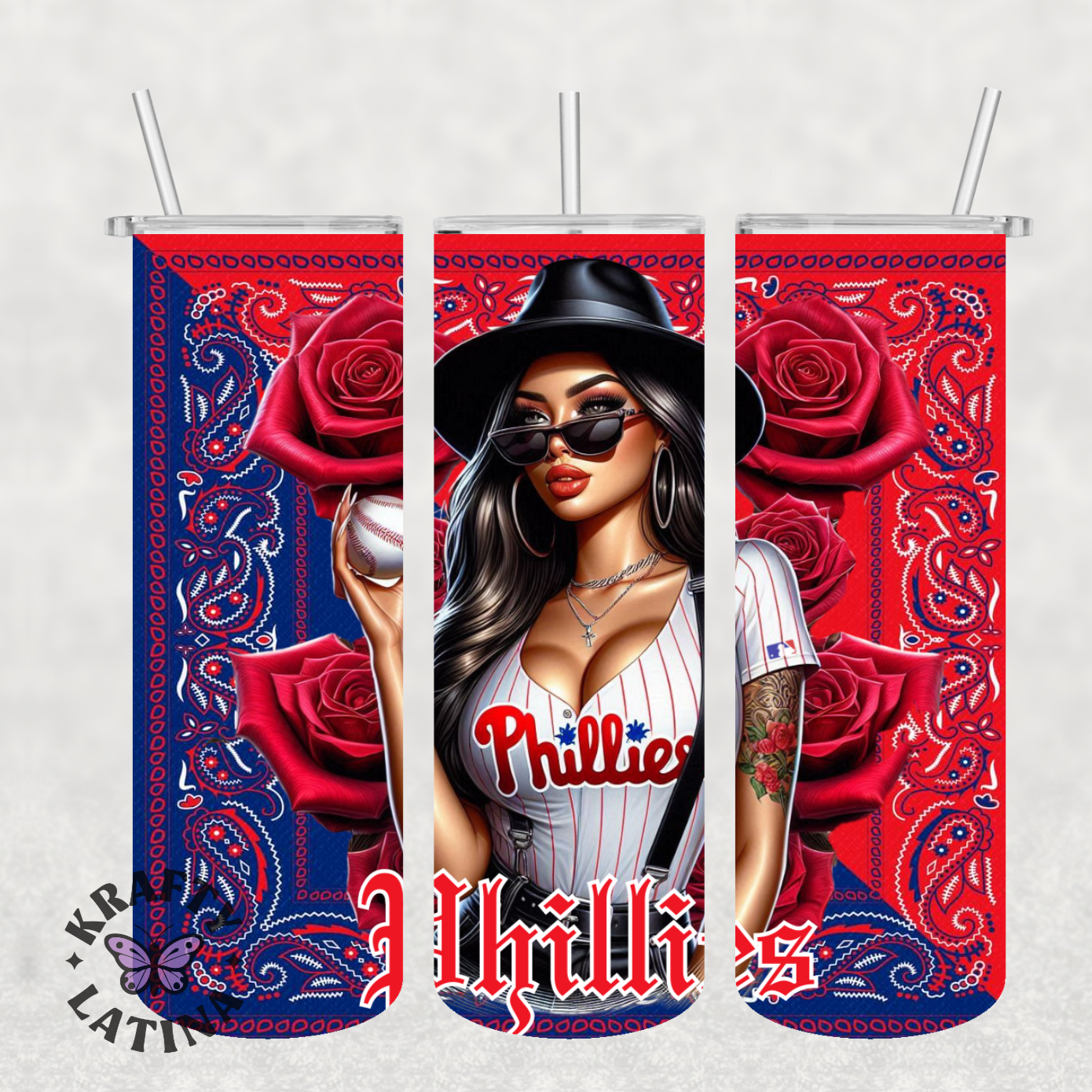 Chicana Baseball Tumbler (Choose Your Team)