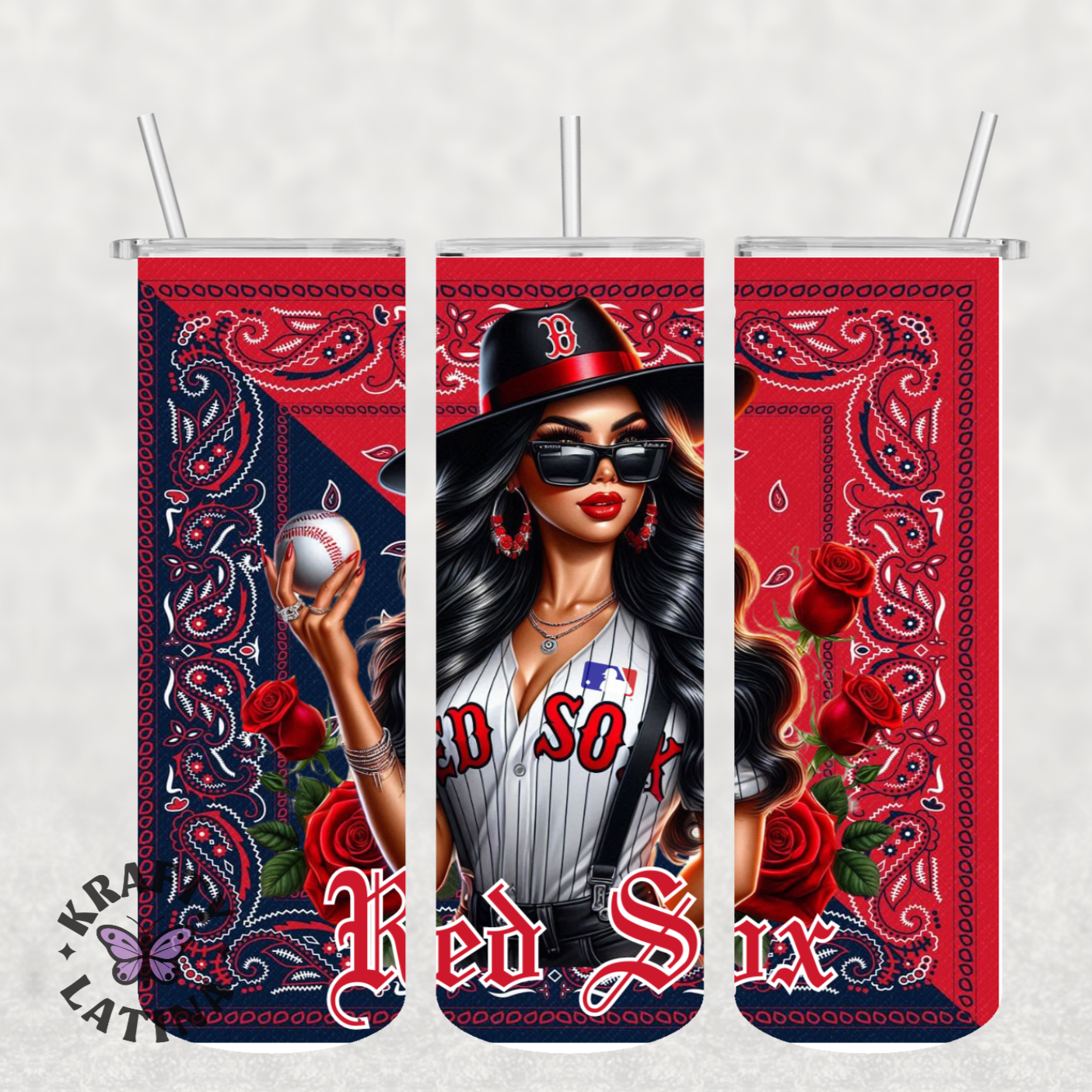 Chicana Baseball Tumbler (Choose Your Team)