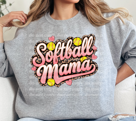 Softball Mama Cheetah DTF