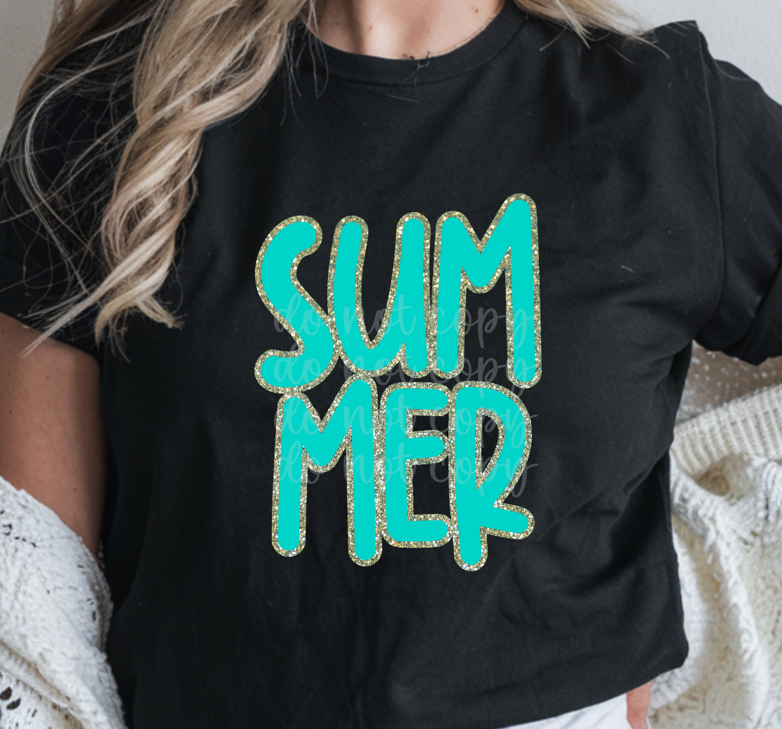 Summer - Teal DTF