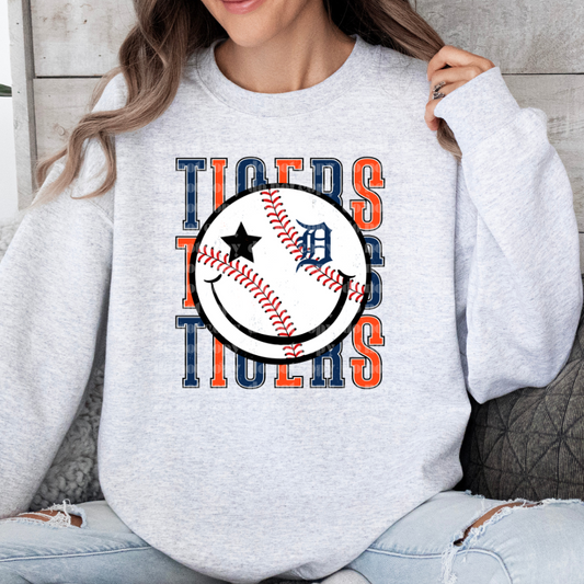DET Baseball Face DTF