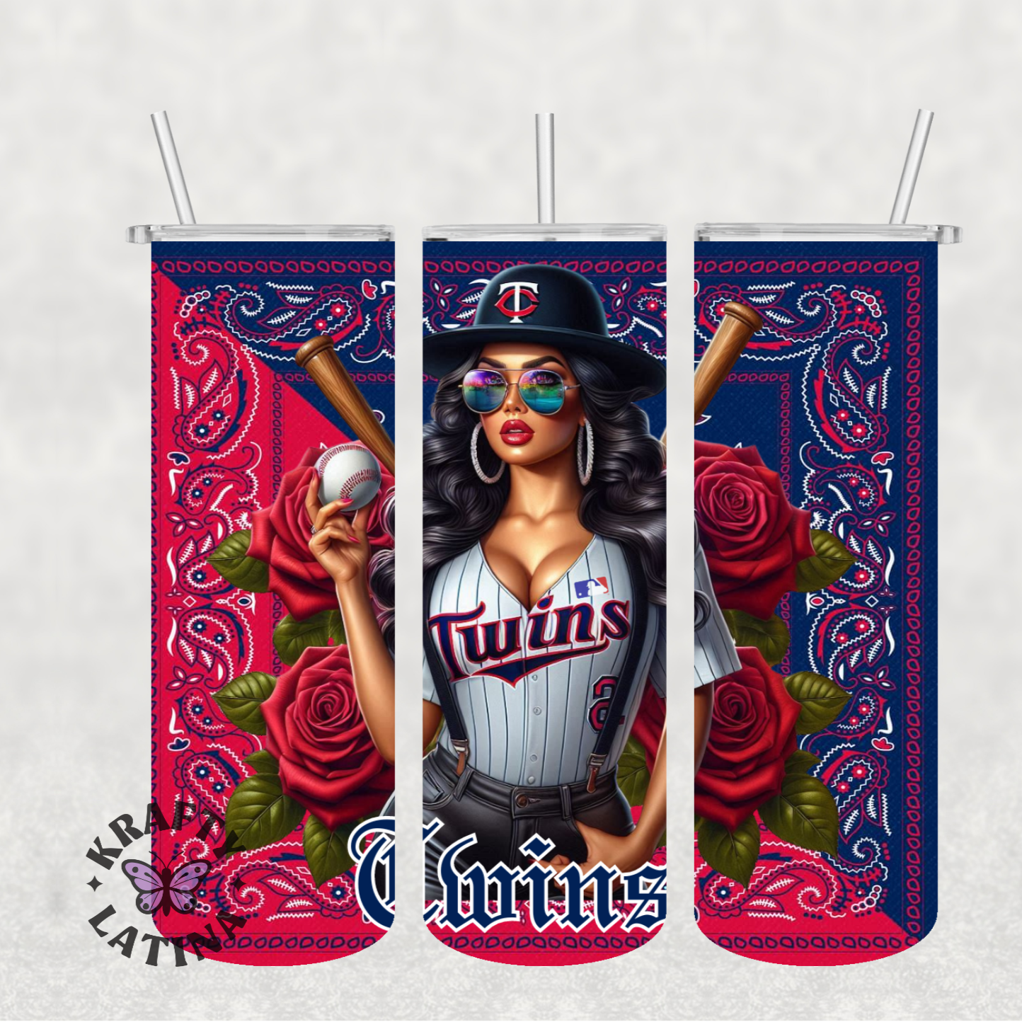 Chicana Baseball Tumbler (Choose Your Team)