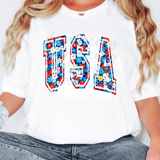USA Floral DTF